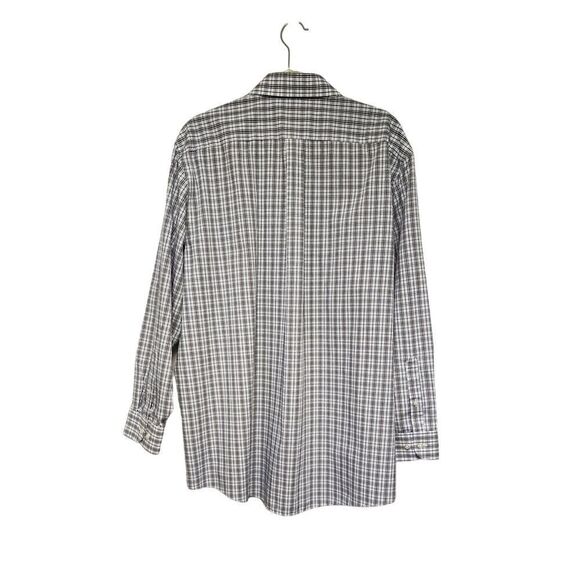 Stafford Executive Travel Men's Long Sleeve Button Down Shirt Size 17.5/34-35 - Picture 2 of 6